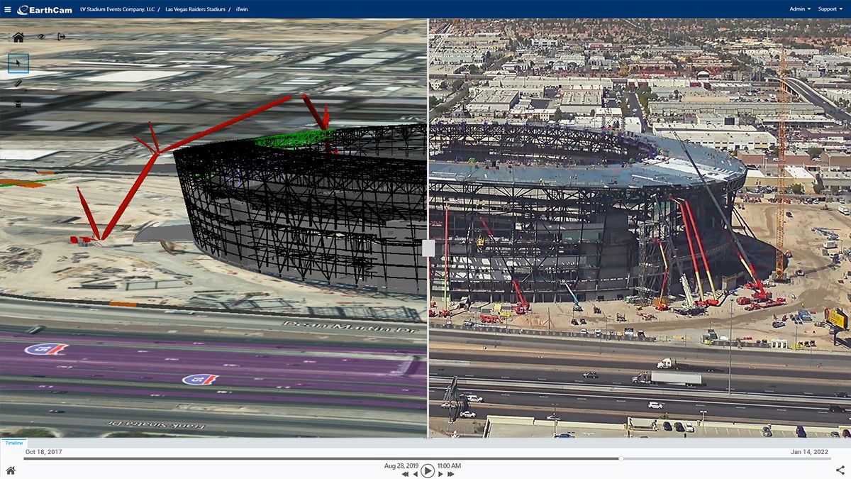 EarthCam 4D Brings Construction Digital Twins to Life