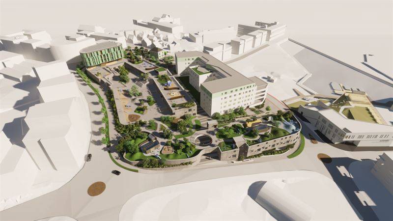 Skanska builds a municipal town center in Stavanger, Norway, for NOK 750M, about SEK 775M
