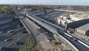 An Acrow Prefabricated Modular Steel Bridge is Minimizing Work Zone Impact during Major Highway Construction in Camden County, New Jersey