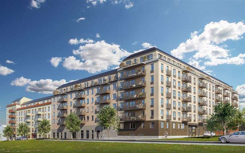 Skanska invests about SEK 470M in the residential project Kaprifolen in Solna, Sweden