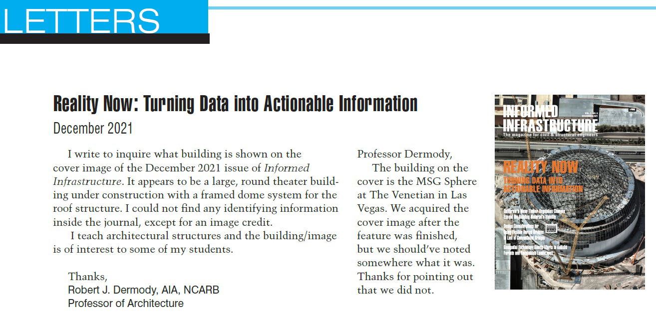 Letters from April 2022 Issue