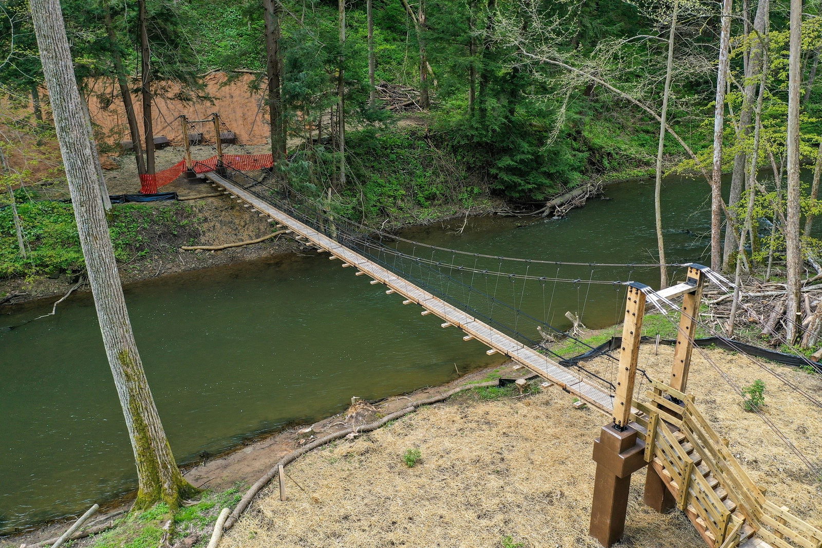 Woolpert, Righter Co. Receive ABCD Special Purpose Bridge Award for Mohican Cable Pedestrian Bridge