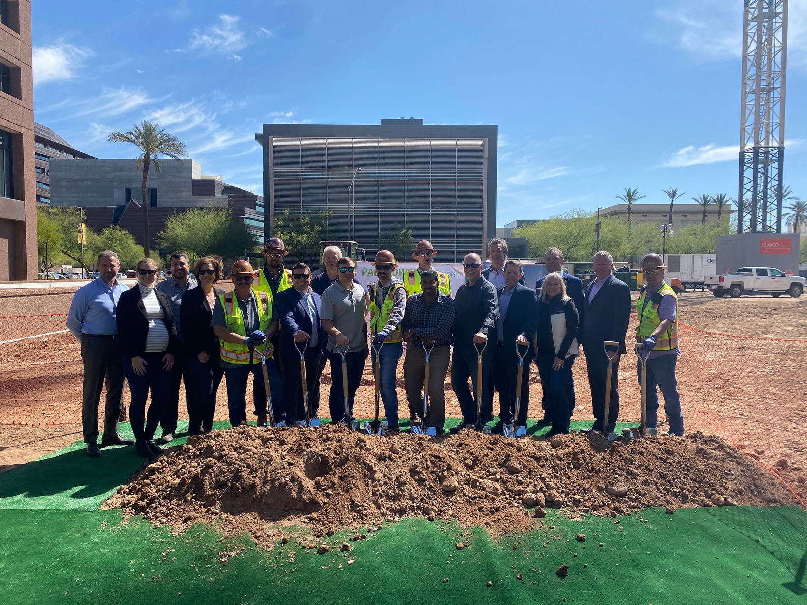Clayco Celebrates Groundbreaking for New 28-story PALMtower Residences at Arizona Center in Downtown Phoenix