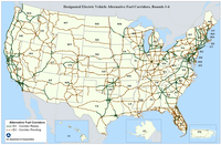 USDOT Announces All 50 States, DC and Puerto Rico Now Have Alternative Fuel Corridor Designations, Which Will Help Build Out National Electric Vehicle Charging Network