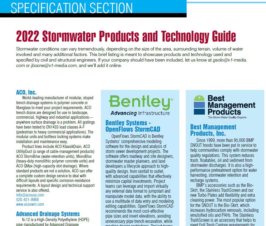2022 Stormwater Products and Technology Guide