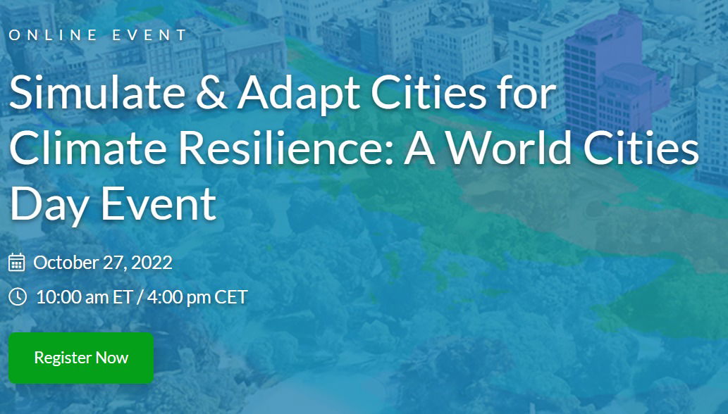 SimScale GmbH announces a free World Cities Day event on 27 October 2022: Simulate and Adapt Cities for Climate Resilience