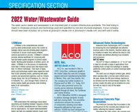 Specification Section: 2022 Water/Wastewater Guide