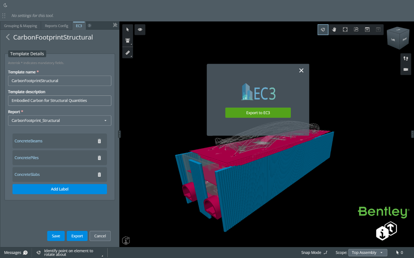 Bentley Systems Announces Integration of EC3 with the Bentley iTwin Platform for Infrastructure Carbon Calculation
