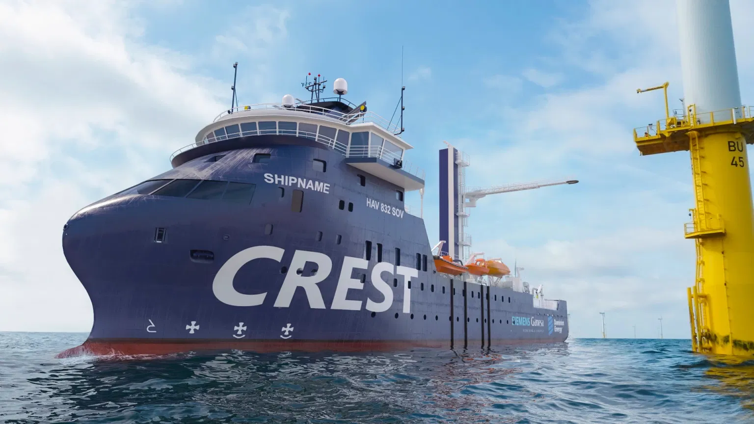 Crowley, ESVAGT to Build and Operate Service Operations Vessel for Siemens Gamesa at Coastal Virginia Offshore Wind Project