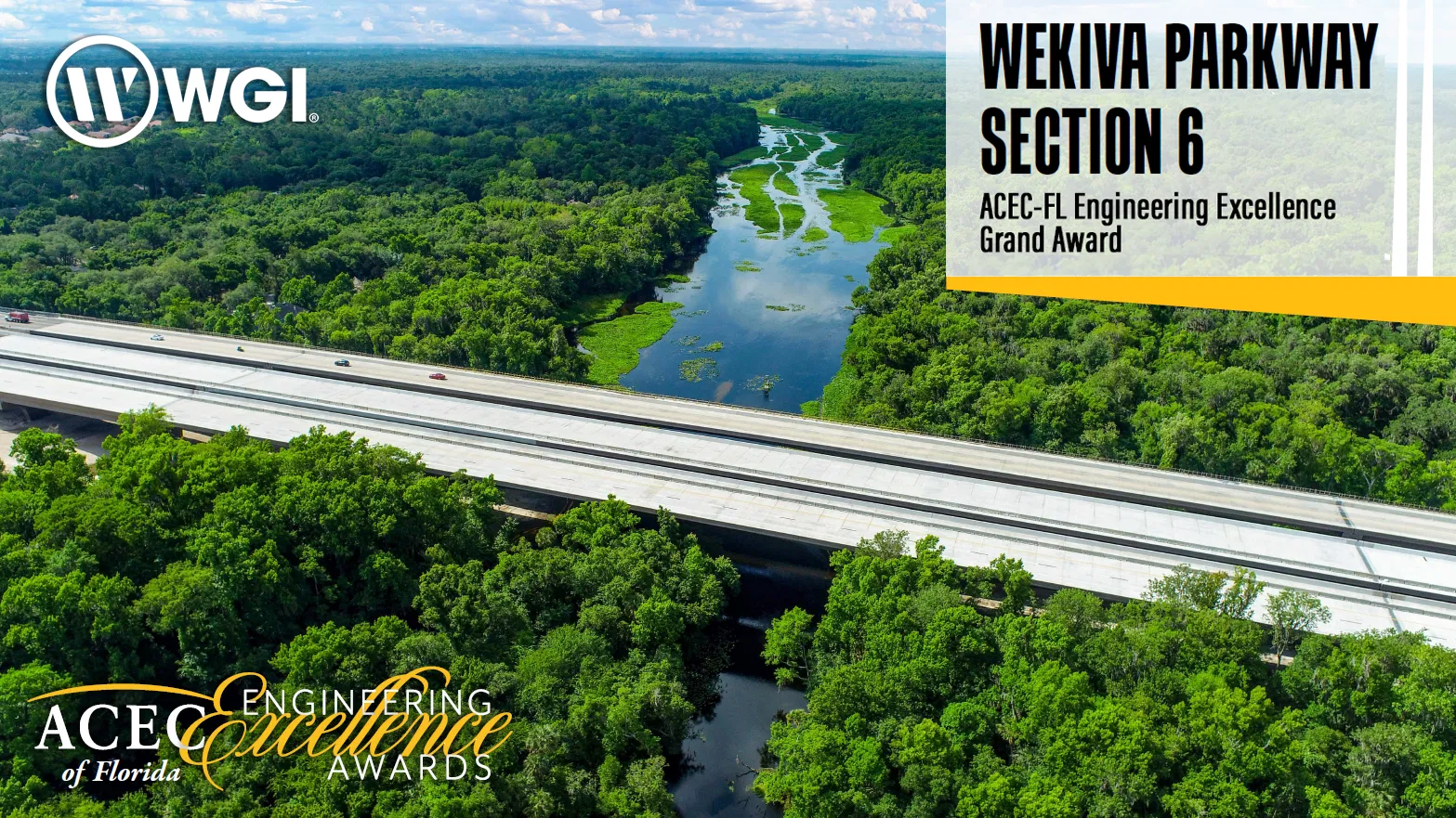 COWI wins ACEC Florida Engineering Excellence Grand Award for Wekiva Parkway project