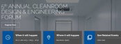 DriSteem Presenting at the 5th Annual Cleanroom  Design and Engineering Forum