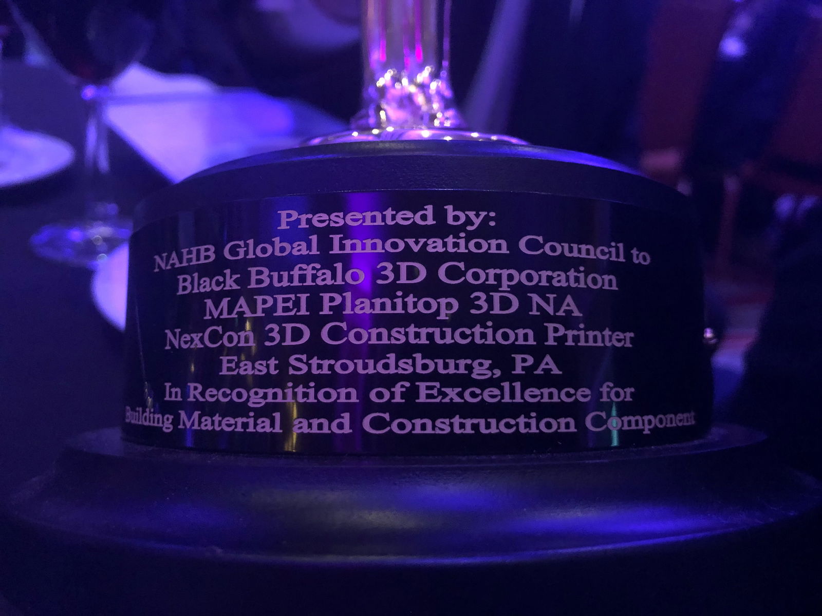 3D construction printing solution with MAPEI’s Planitop 3D (NA) wins NAHB Global Innovation Award