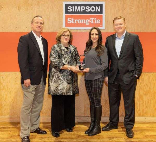 Simpson Strong-Tie Receives Building Talent Foundation Industry Champion Award