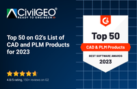 CivilGEO Ranks in Top 50 CAD & PLM Products on G2’s 2023 Best Software Awards