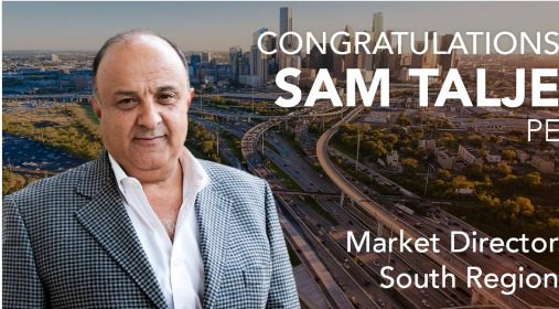 Woolpert Promotes Sam Talje to Market Director, Leading Water, Transportation Services in Texas