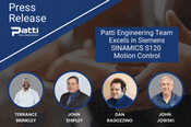 Certification Success: Patti Engineering Team Excels in Siemens SINAMICS S120 Motion Control