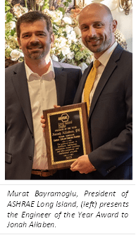 ASHRAE's Long Island Chapter Names Jonah Allaben its First-Ever "Engineer of the Year"