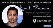 Greenbuild Announces 2023 Keynote: Kal Penn, Actor, Writer, Producer & Former Associate Director of the White House Office of Public Engagement
