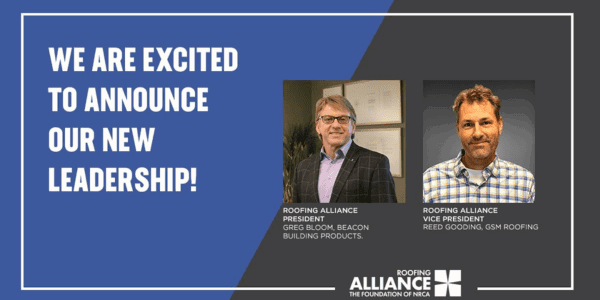 The Roofing Alliance Announces 2023-2024 Leadership