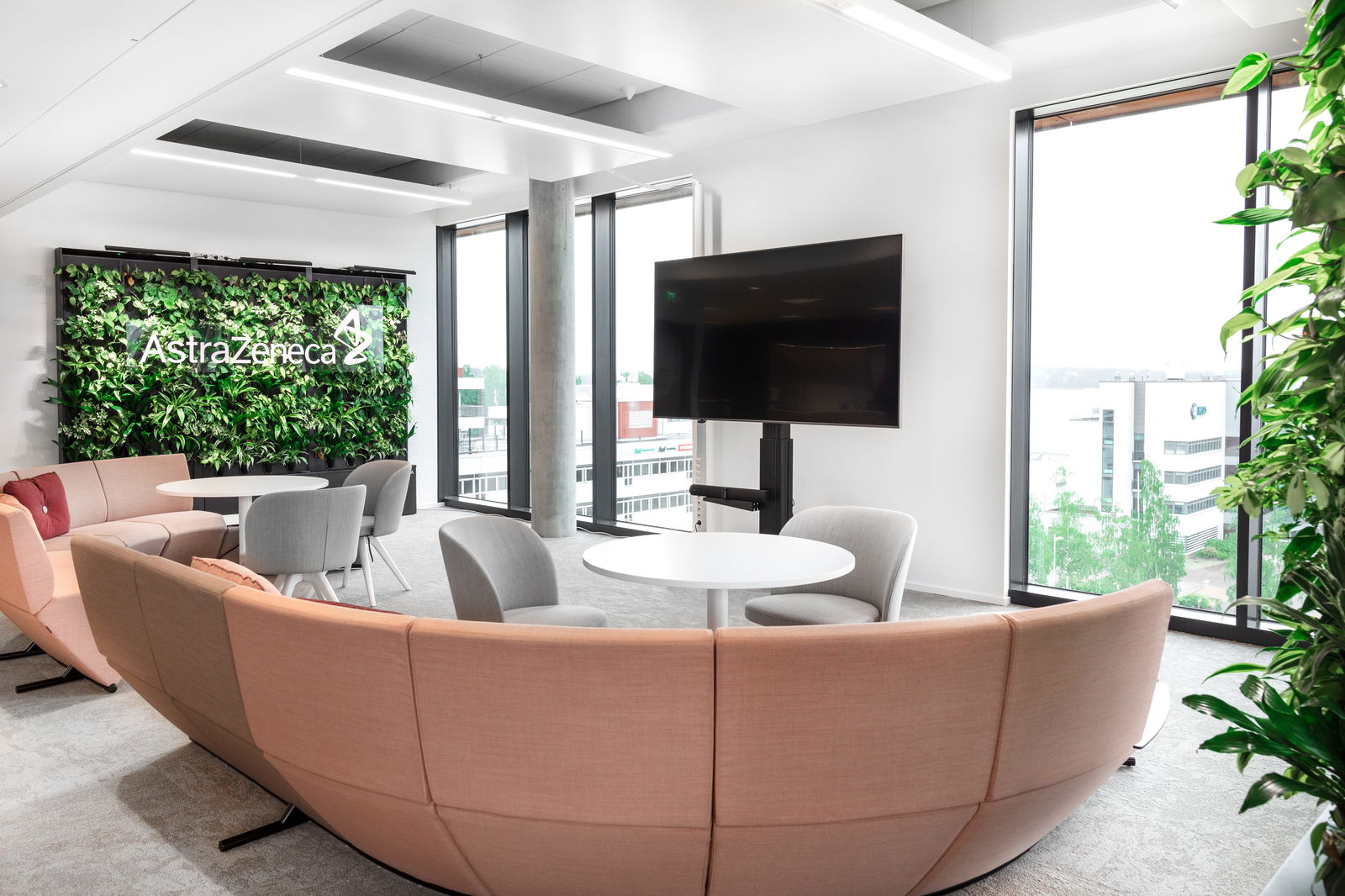 AstraZeneca unveils new offices in Finland with air-purifying green walls to create a well-being-first work environment