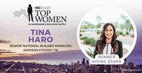 Simpson Strong-Tie Senior National Account Manager Tina Haro Wins 2023 Top Women in Hardware & Building Supply Rising Stars Award