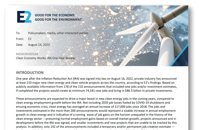 210 Major Clean Energy, Clean Vehicle Projects Announced Since IRA – $86B in Investments, 74K New Jobs Across 39 States