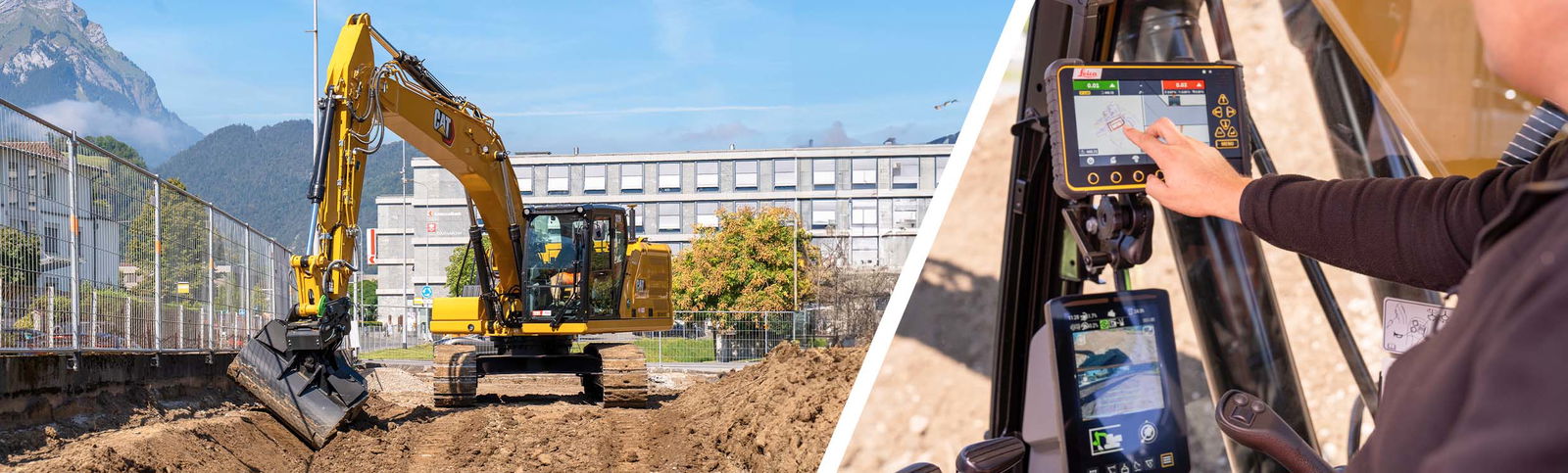 3D machine control compatibility option from Leica Geosystems now commercially available for Caterpillar NGH excavators