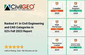 CivilGEO Ranked #1 in Civil Engineering and CAD Categories in G2’s Fall 2023 Reports