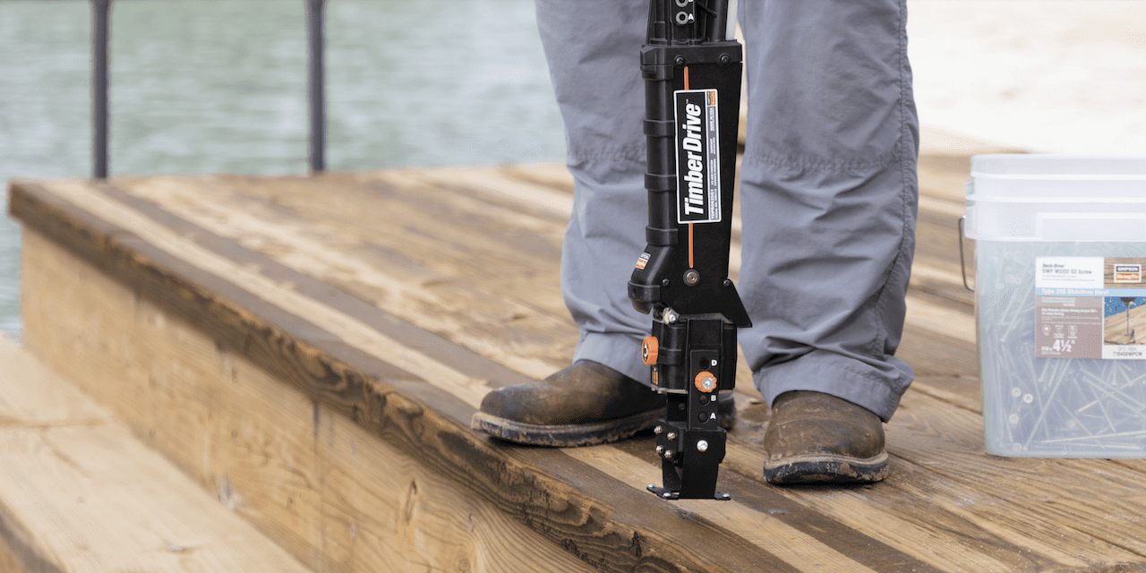 Simpson Strong-Tie Introduces New, Heavy-Duty Timber Drive™ Stand-Up Driver with Patent-Pending Gravity Feed Mechanism