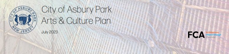 Arts & Culture Plan Produced by FCA is Adopted by Asbury Park Planning Board