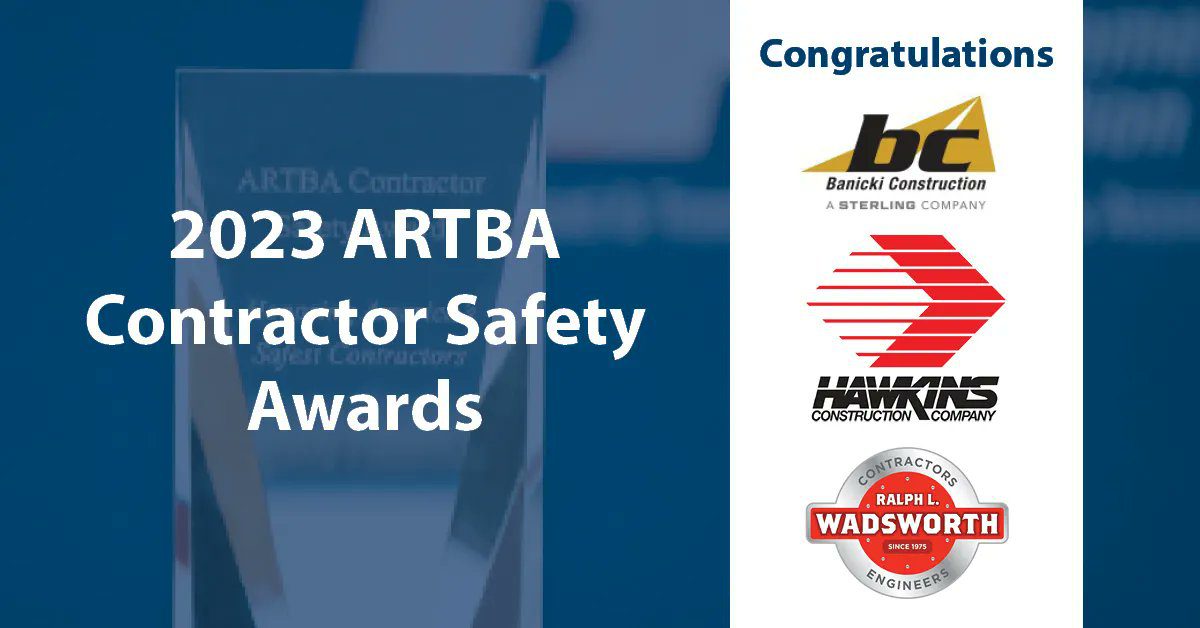 ARTBA Contractors From Arizona, Nebraska, Utah Receive 2023 ARTBA Contractor Safety Awards