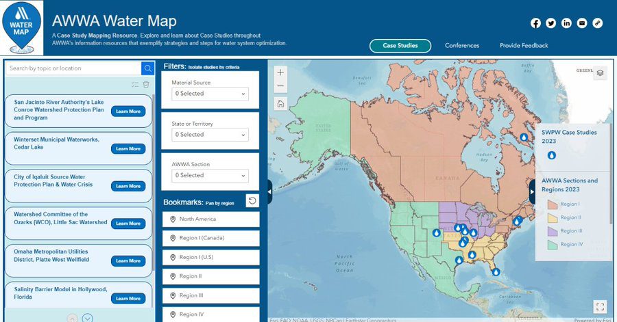 AWWA unveils AWWA Water Map prototype during Source Water Protection Week