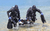 A compact underwater robot providing a safer alternative for underwater inspection, search and maintenance