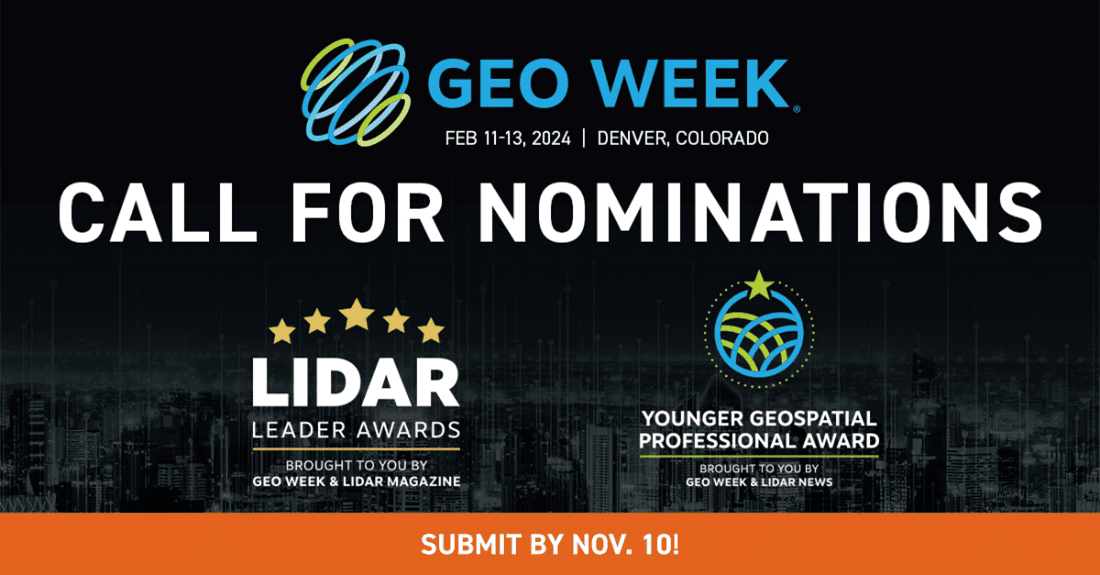 Geo Week Seeking Nominations for the 2024 Awards Celebration