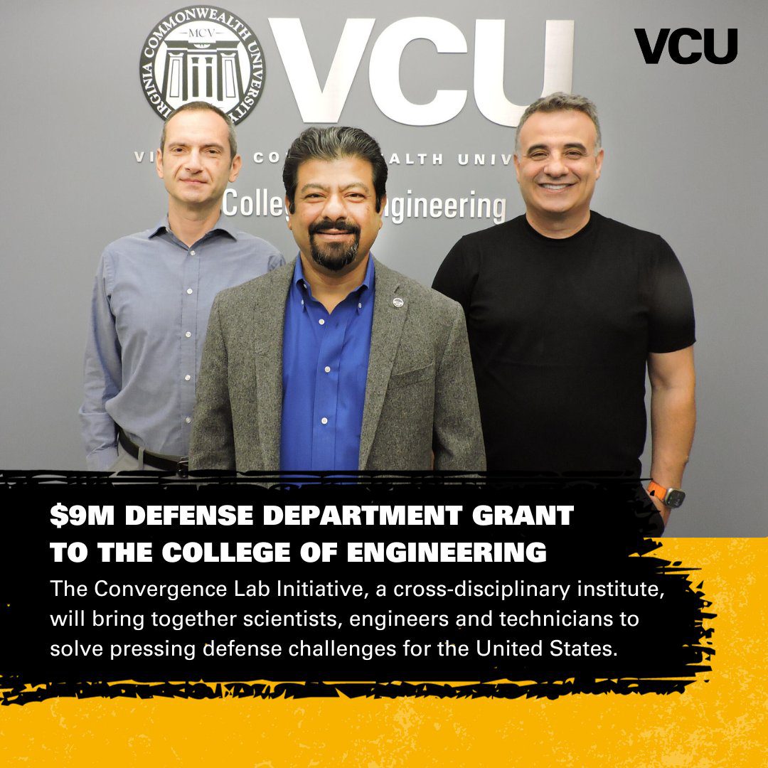 Department of Defense awards $9M to create research institute at the VCU College of Engineering