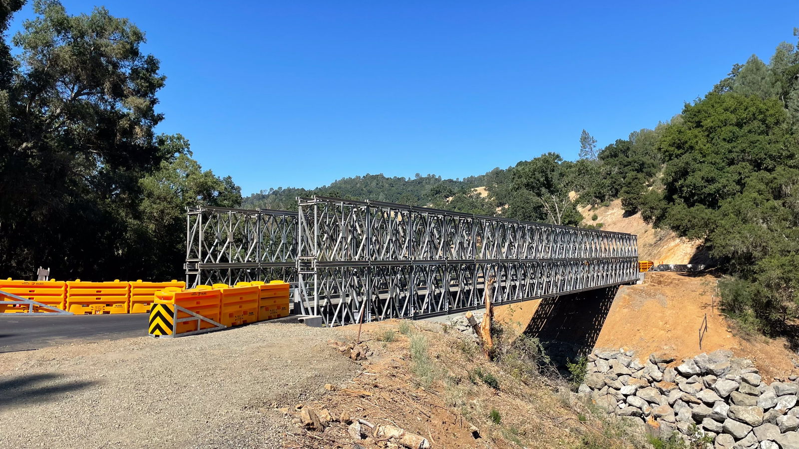 Acrow Bridges Reconnect Routes Closed After Flooding in San Luis Obispo County, California