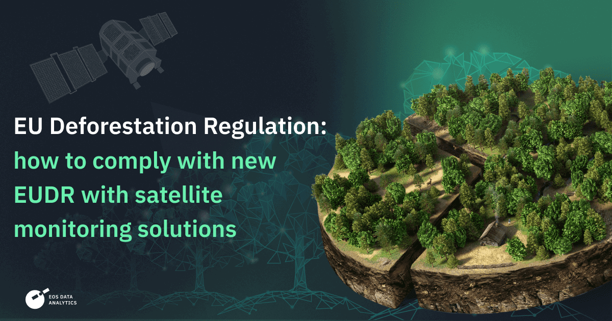How to comply with new EUDR with satellite monitoring solutions