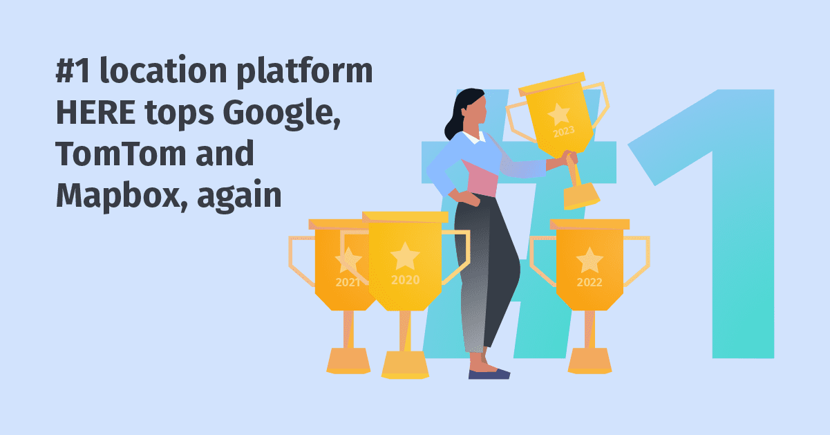 HERE Earns Top Spot in Omdia's 2023 Location Platform Index