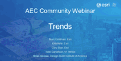 Esri AEC Community Webinar - Trends