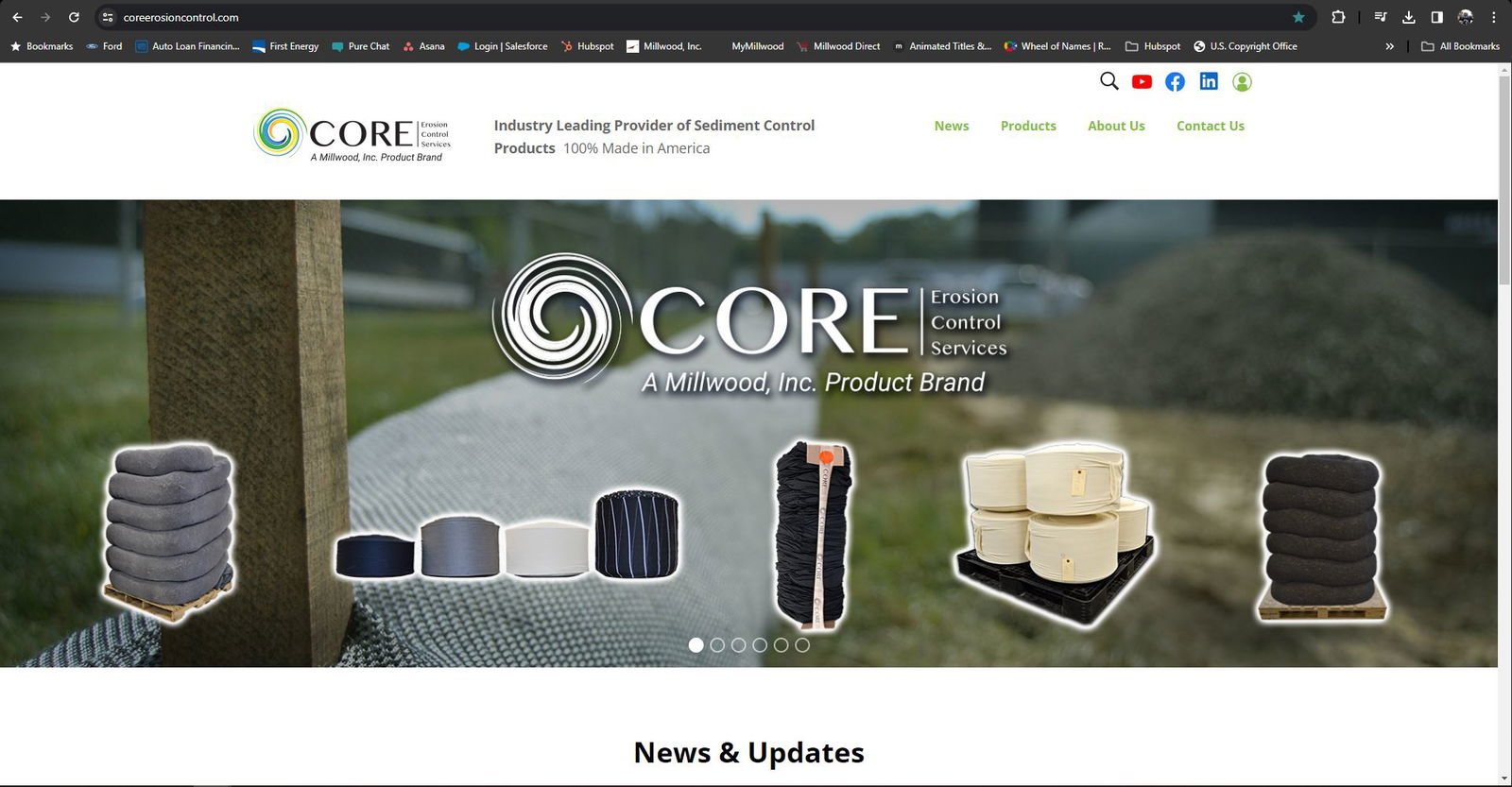 Discover CORE Erosion Control on New, Secure Website