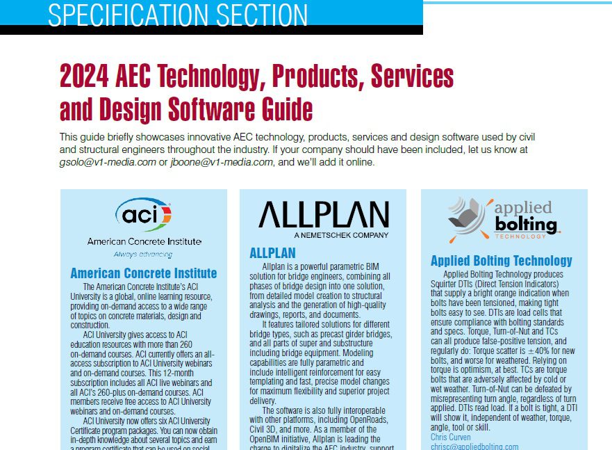 2024 AEC Technology, Products, Services and Design Software Guide