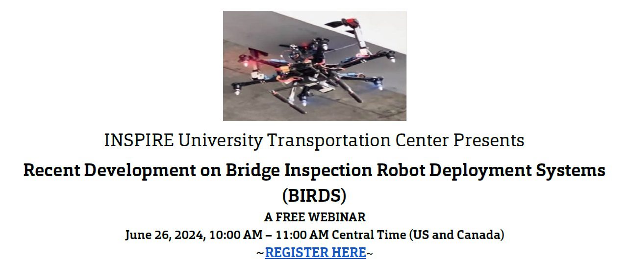 INSPIRE University Transportation Center Webinar - June 26, 2024