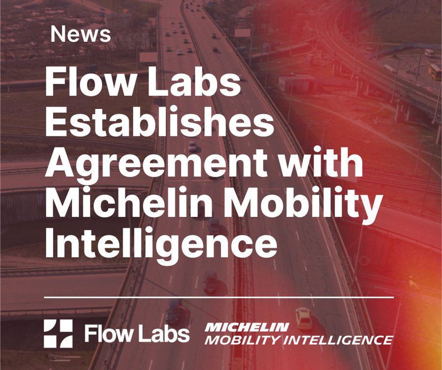 Flow Labs Establishes Agreement with Michelin Mobility Intelligence to Deliver Unparalleled Traffic Safety Data to Agencies