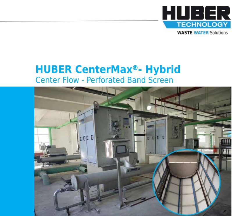 HUBER Technology, Inc Unveils New Center Flow Perforated Band Screen CenterMax® Hybrid