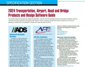 Specification Section: 2024 Transportation, Airport, Road and Bridge Products and Design Software Guide