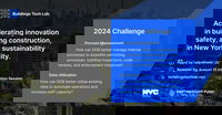 Inaugural ‘Buildings Tech Lab’ Seeks Innovative Technologies to Streamline Management and Construction of Over a Million Buildings in New York City
