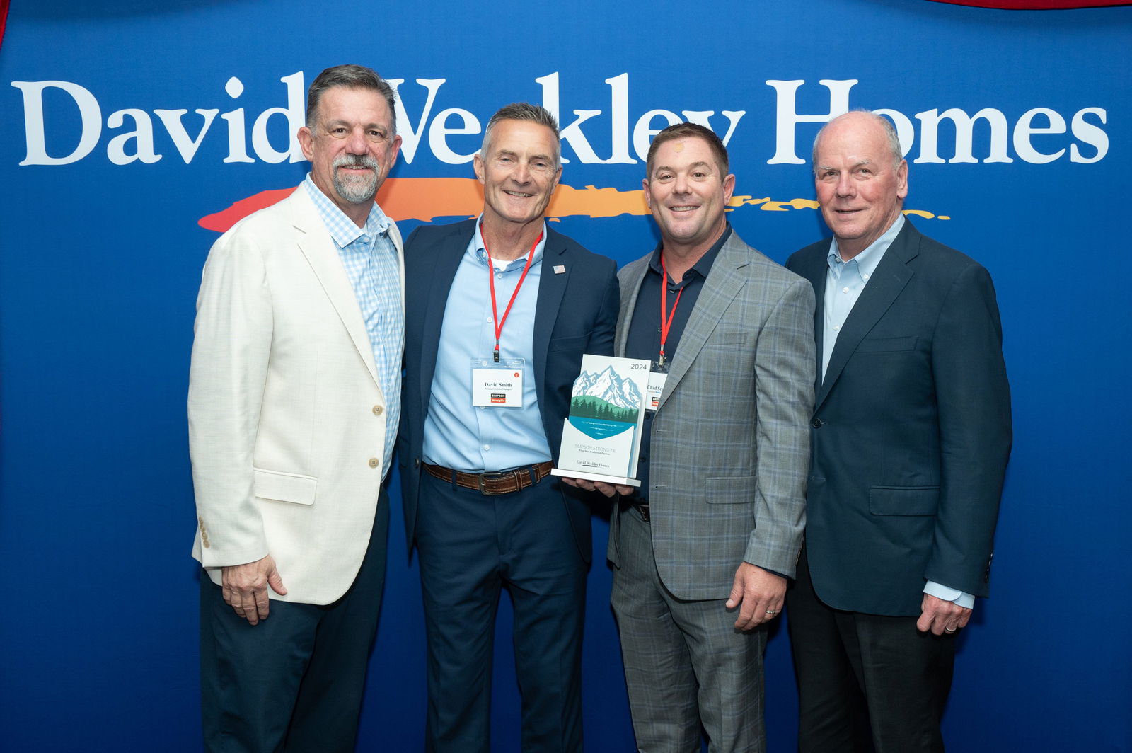 David Weekley Homes Names Simpson Strong-Tie a National Preferred Partner for 2024