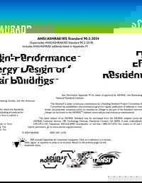 ASHRAE's New Edition of Residential Energy Performance Standard Sets Bold GHG Reduction and IEQ Targets