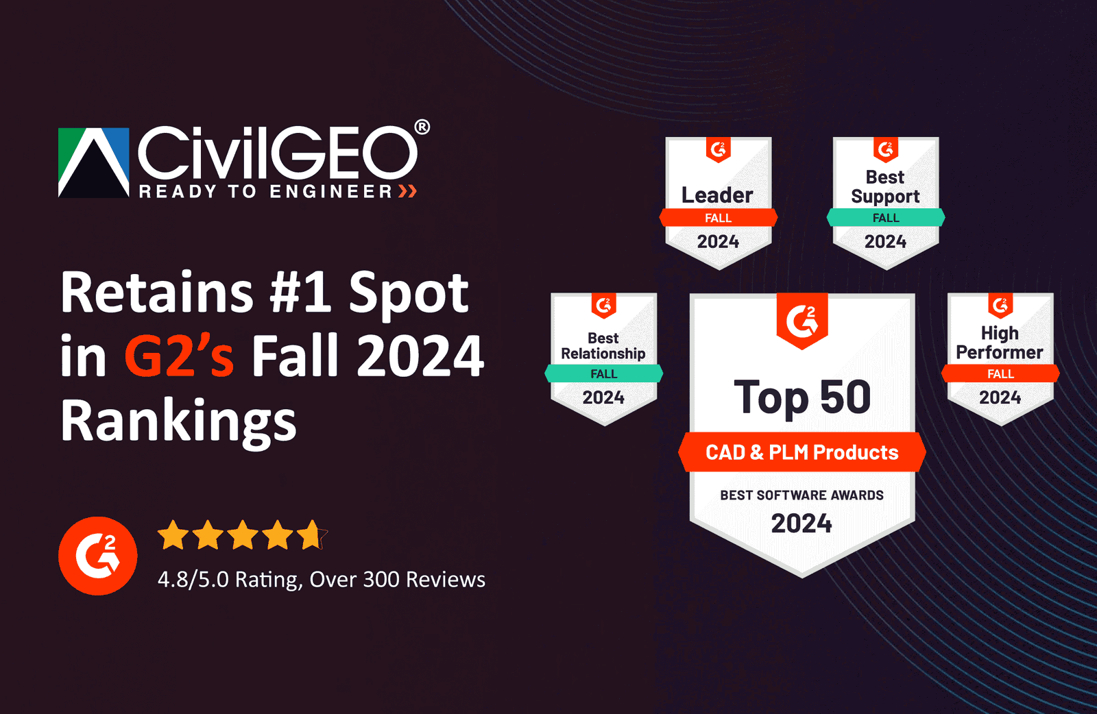 CivilGEO Retains #1 Spot in G2’s Fall 2024 Rankings