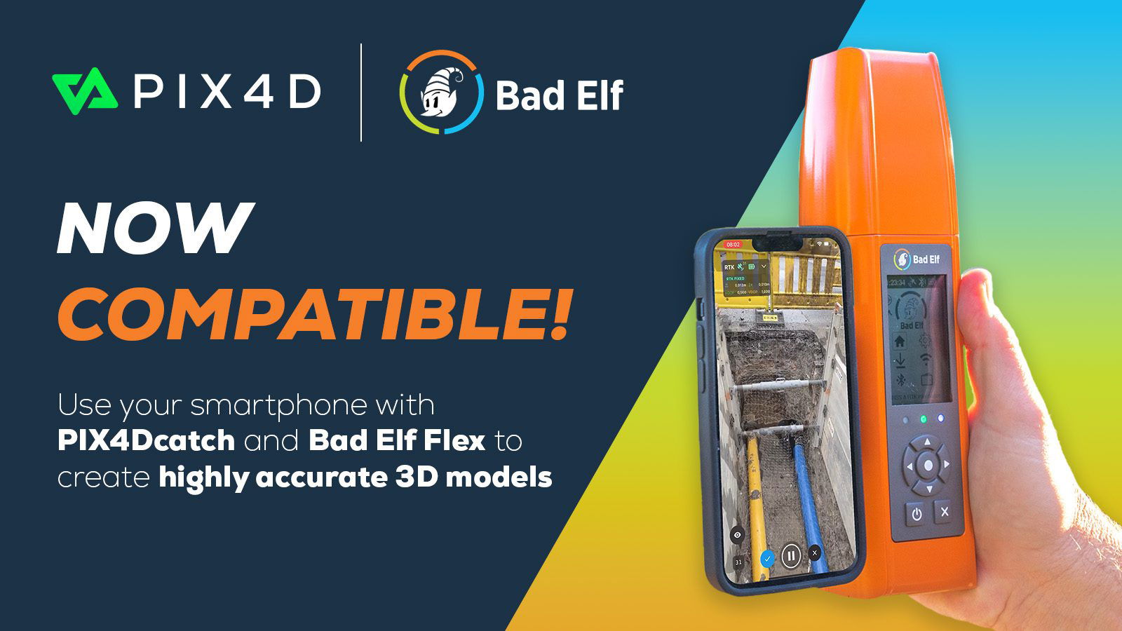 Pix4D and Bad Elf collaborate to offer advanced 3D scanning for AEC professionals